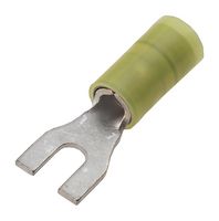326861 Crimp Terminal, Fork, #6, 16AWG, Red Amp - Te Connectivity