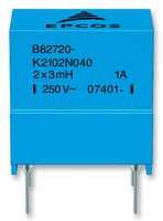 B82720K2202N040 Choke, Ring Core, Double, 1.1mH, 2A EPCOS