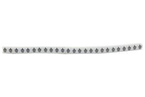 901-11010 Cable Marker, Pre Printed, Pvc, White HELLERMANNTYTON