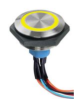 AV5512F000074BK Illum Pb SW, SPDT, 1A, 30Vdc, Wire Lead Apem