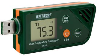 TH30 USB Dual Temp Datalogger, 48000 Extech Instruments