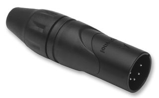 AX5MB-Au Plug, xlr, Free, Black Gold, 5WAY Amphenol Sine/TUCHEL