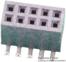 CSEC202-0502A001C1AC Connector, Rcpt, 10Pos, 2Row, 1.27mm GREENCONN