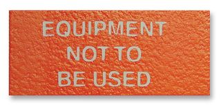 7827297 Label, Equip NOT Used, PK350 Pro Power
