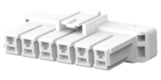 1376391-1 Plug Housing, 6Pos, Pa 6.6 gf, Natural Amp - Te Connectivity