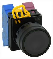 YW1B-M1B Actuator, Pushbutton Switch/Plastic/Blk Idec
