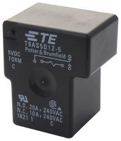 T9AS5D12-5 Power Relay, SPDT, 20A, 277VAC, Th Te Connectivity