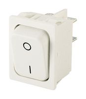 01832.3311-01 Rocker Switch, DPST, 20A, 250VAC, White MARQUARDT