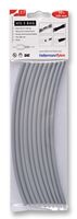 308-30613 Heatshrink, 3:1, 6mm, GRY, PK10 HELLERMANNTYTON