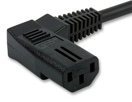 Ja-502 + ( H05VV-F 0.75mm 3B 2.5m ) Lead, IEC R/A, 10A, Black, 2.5m multicomp Pro