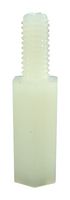 D01493 Hex Threaded Spacer, 11mm, NYLON66, Nat. Duratool