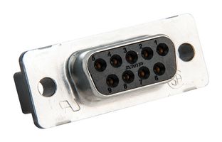 5747150-2 D Sub Conn, Rcpt, De, 9Pos, Th Amp - Te Connectivity