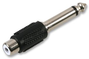 PS000142 Adapter, Mono 6.35mm Plug-RCA/Phono Rcpt multicomp Pro