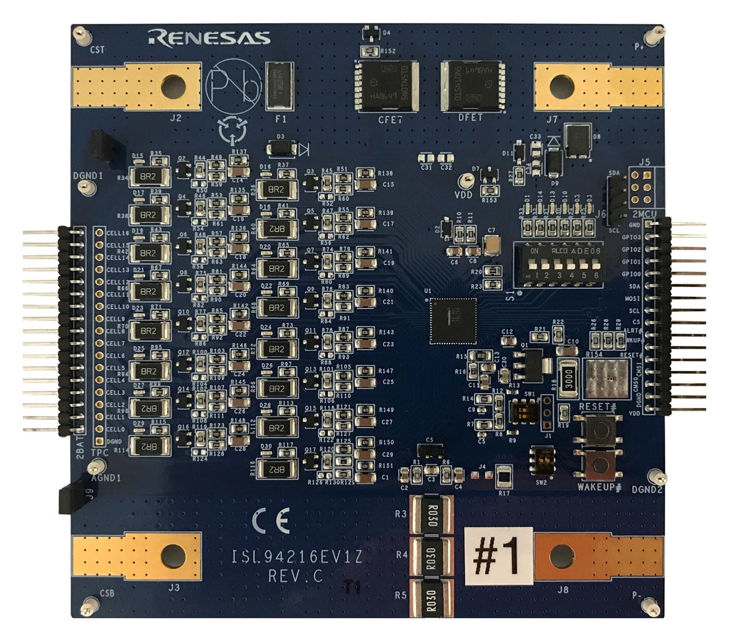 RENESAS Battery Management ISL94216EVKIT1Z EVAL KIT, BATTERY MANAGEMENT SYSTEM RENESAS 3523146 ISL94216EVKIT1Z