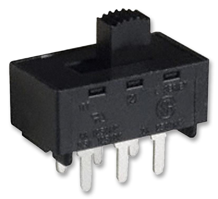 C&K COMPONENTS Slide L202011MS02Q SWITCH, DPDT, 4A, 125VAC, THT C&K COMPONENTS 2320074 L202011MS02Q