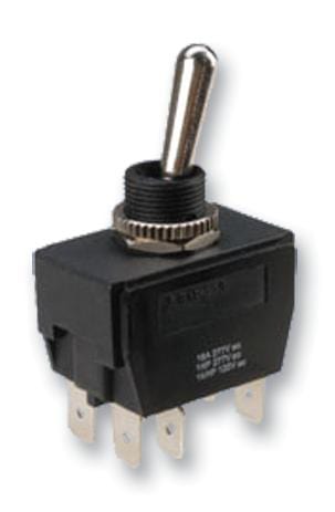 MULTICOMP Toggle MCR13-448F-1-01 SWITCH, DPST OFF-ON, SQ, METAL LEVER MULTICOMP 2128079 MCR13-448F-1-01
