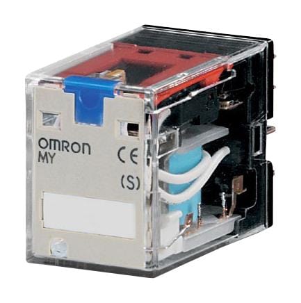 OMRON Power - General Purpose MY4IN DC24 RELAY, 4PDT, 250VAC, 30VDC, 5A OMRON 186582 MY4IN DC24