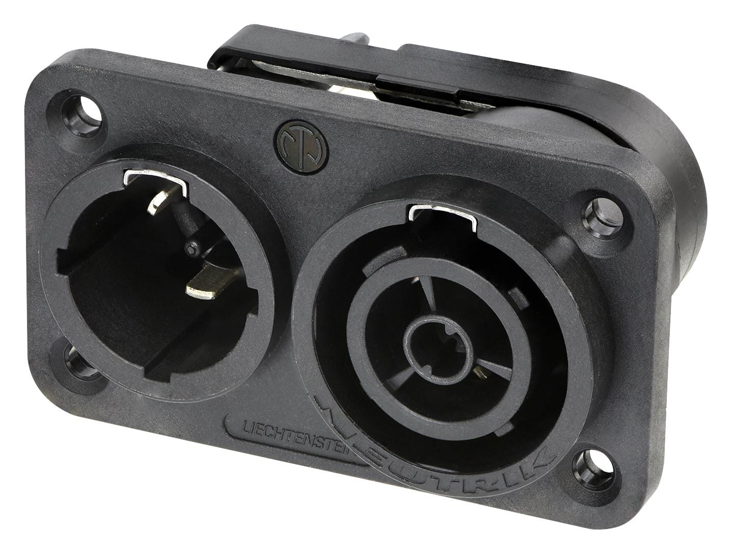 NEUTRIK Power Entry NAC3PX-TOP MAINS CHASSIS IN-OUTLET CBC TOP NEUTRIK 3014299 NAC3PX-TOP