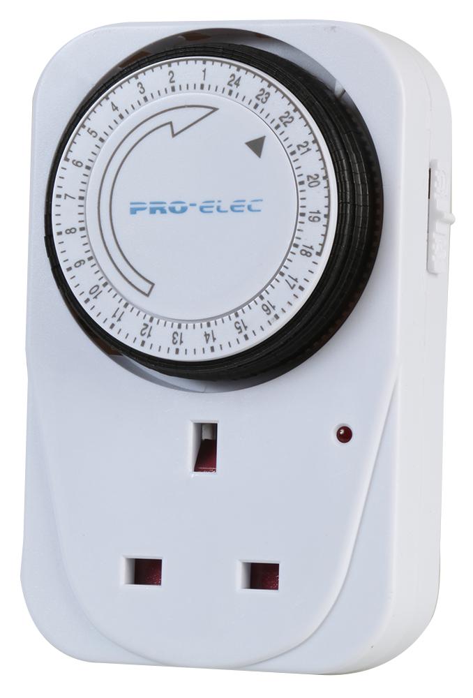 PRO ELEC Timeswitch PEL00409 TIMER SWITCH, ANALOGUE, 250VAC PRO ELEC 2777068 PEL00409