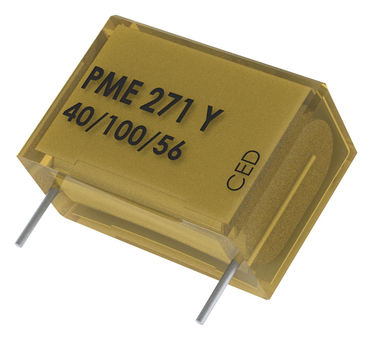 KEMET Film Suppression Capacitors PME271Y522MR30 CAP, 0.022µF, 20%, PAPER, RADIAL KEMET 9717579 PME271Y522MR30
