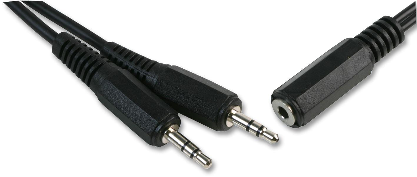 PRO SIGNAL Audio & Video PSG00490 2X 3.5MM JACK PLUGS TO 1X SOCKET, STEREO PRO SIGNAL 3401965 PSG00490
