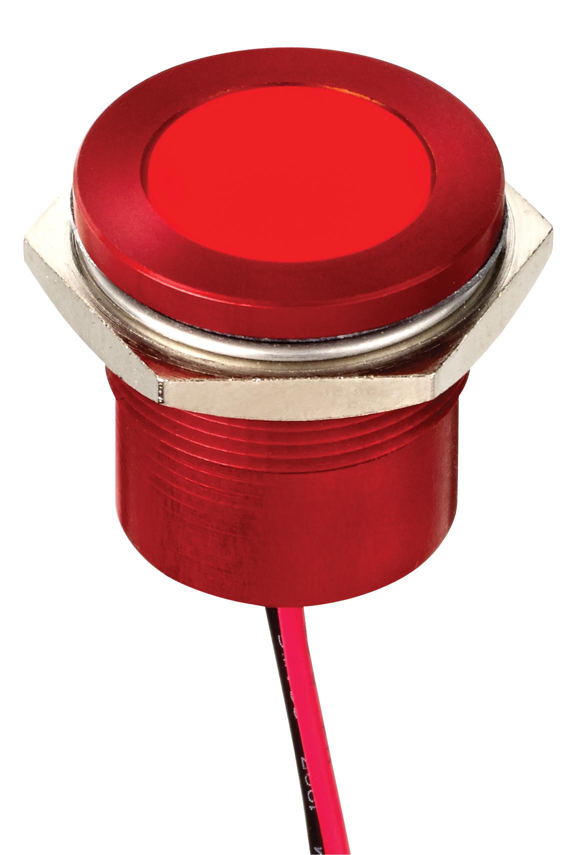 APEM Panel Indicators Q22F5ARXXSR24AE LED INDICATOR, PANEL, 22MM, RED, 24V APEM 2664382 Q22F5ARXXSR24AE