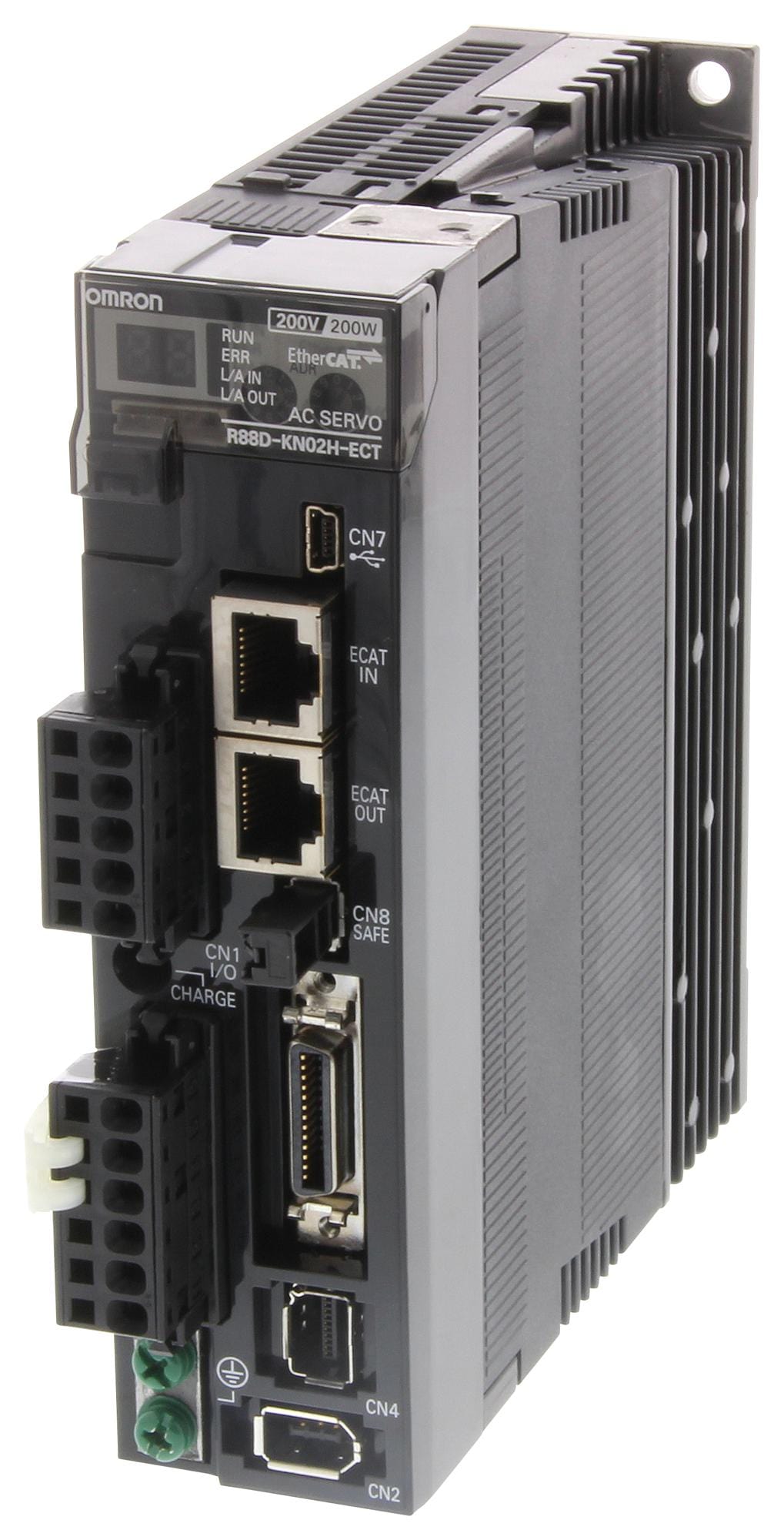 OMRON AC R88D-KN04H-ECT SERVO DRIVE, 1-PH, 400W, 230VAC OMRON 2612131 R88D-KN04H-ECT