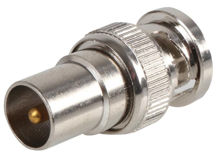 PRO SIGNAL RF/Coax Adapters RW1-036 ADAPTOR, BNC MALE TO TV COAX PLUG PRO SIGNAL 3384446 RW1-036