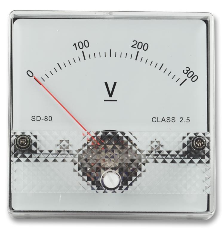 MULTICOMP Analog SD60/0-300V METER, 60X60MM, 0-300V MULTICOMP 4433920 SD60/0-300V