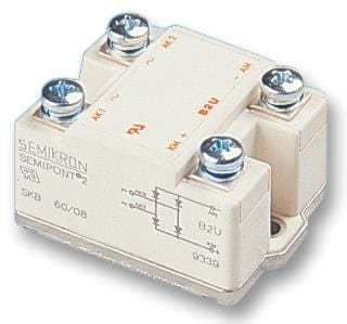 SEMIKRON Bridge Rectifiers SKB6012 BRIDGE RECTIFIER, 60A, 1200V SEMIKRON 2301721 SKB6012