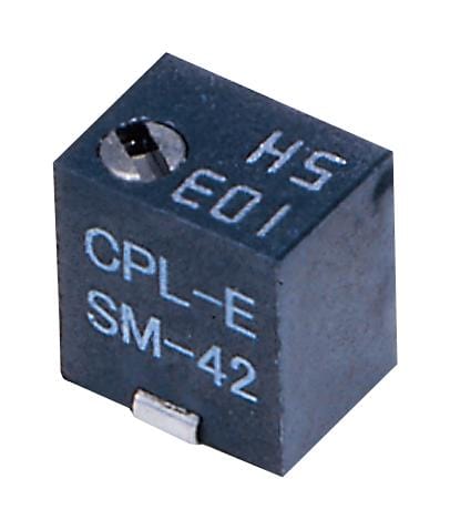 NIDEC COPAL ELECTRONICS Potentiometers / Trimming SM-42TW204 TRIMMER POT, CERMET, 200K, 11TURN, SMD NIDEC COPAL ELECTRONICS 2857028 SM-42TW204
