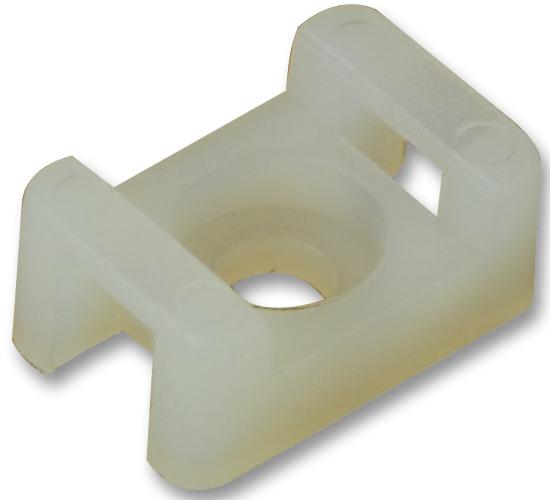 PARTEX Cable Tie Mounts SM2NATURAL CABLE TIE CRADLES NATURAL, PK100 PARTEX 3376459 SM2NATURAL