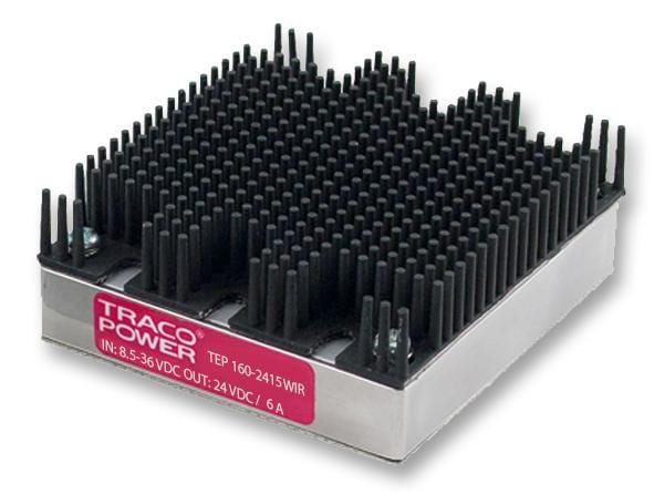 TRACO POWER Modules / DIN Rail / Front End TEP 160-2416WIR DC/DC CONVERTER, 1 O/P, 5A, 28V TRACO POWER 2280102 TEP 160-2416WIR