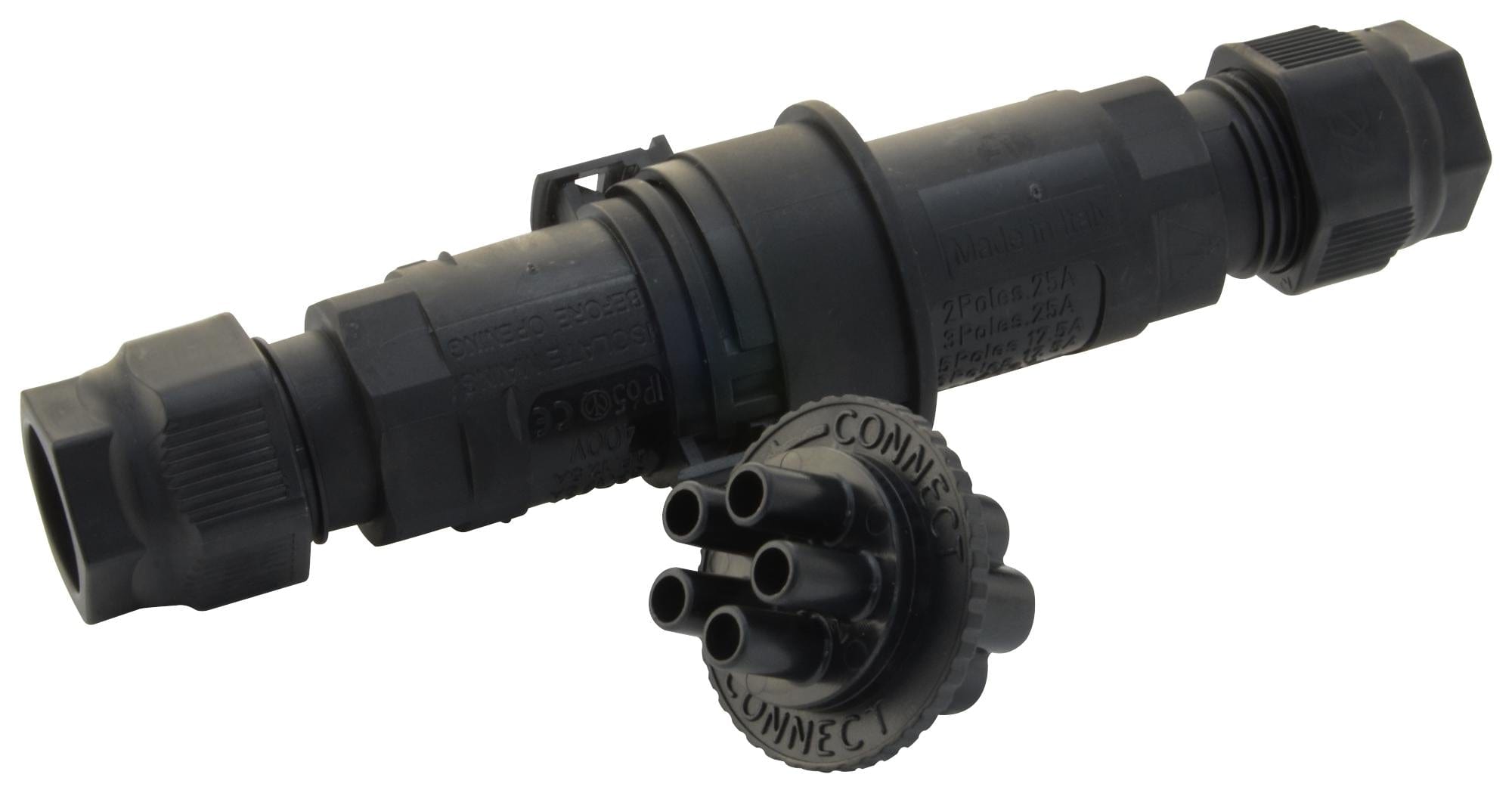 HYLEC In-Line Adaptors THK.404.X2A00-F CONNECTOR, IN-LINE, IP65, 5POLE, 5-9MM HYLEC 1206600 THK.404.X2A00-F