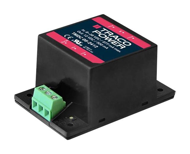 TRACO POWER Modules / DIN Rail / Front End TMDC 06-2422 DC-DC CONVERTER, 2 O/P, 6W TRACO POWER 3260089 TMDC 06-2422