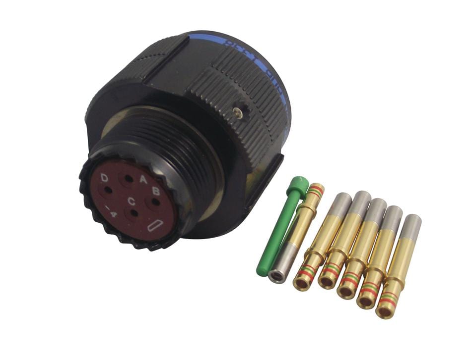 AMPHENOL LTD MIL Spec Equivalent Circular TV06ZN-13-04SN PLUG, SIZE 13, 4 WAY, SKT AMPHENOL LTD 2285089 TV06ZN-13-04SN