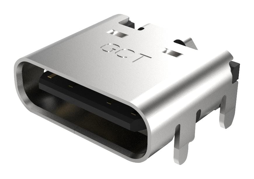 GCT (GLOBAL CONNECTOR TECHNOLOGY) USB Connectors USB4105-GF-A-120 USB CONN, 2.0 TYPE C, R/A RCPT, 16POS GCT (GLOBAL CONNECTOR TECHNOLOGY) 3777665 USB4105-GF-A-120