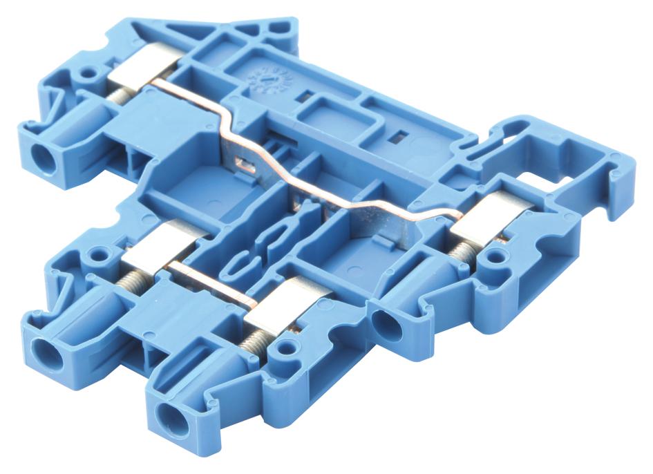 PHOENIX CONTACT DIN Rail Mount UTTB 4 BU TERMINAL BLOCK, DIN RAIL, 4POS, 10AWG PHOENIX CONTACT 2706830 UTTB 4 BU