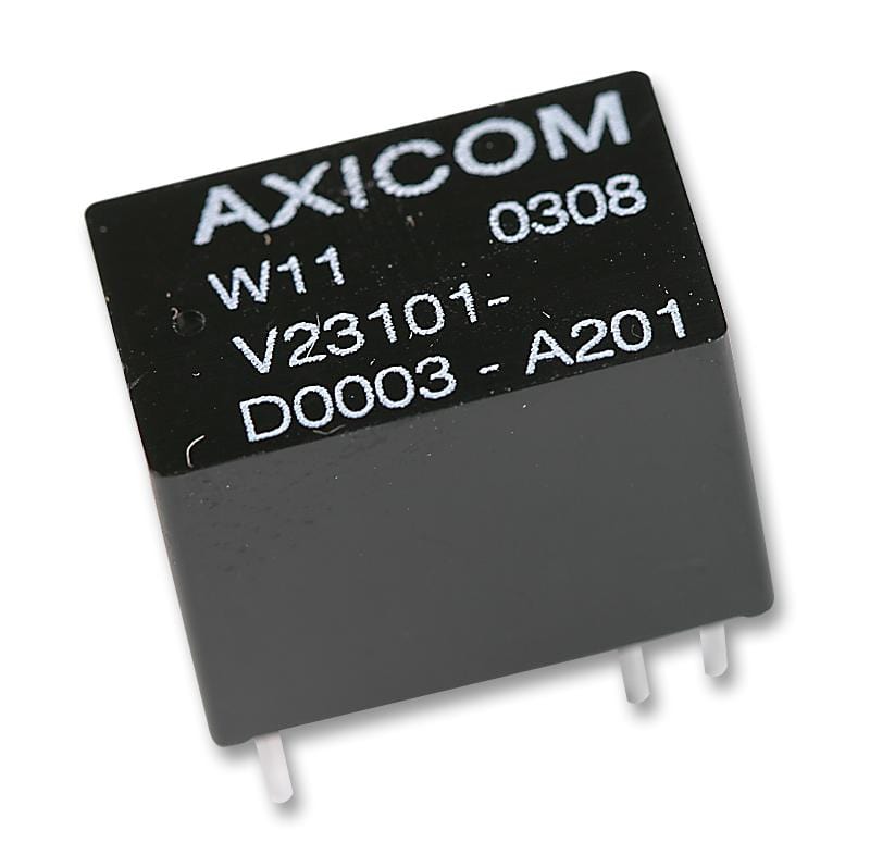 AXICOM - TE CONNECTIVITY Signal V23101D 6A201 SIGNAL RELAY, DPDT, 12VDC, 1.25A, THT AXICOM - TE CONNECTIVITY 3397698 V23101D 6A201