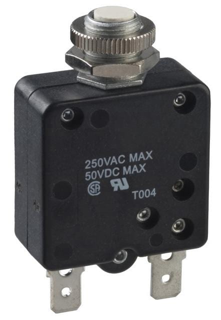 POTTER&BRUMFIELD - TE CONNECTIVITY Thermal W58-XB1A4A-5 CIRCUIT BREAKER, 5A, 50VDC, 250VAC POTTER&BRUMFIELD - TE CONNECTIVITY 1436205 W58-XB1A4A-5
