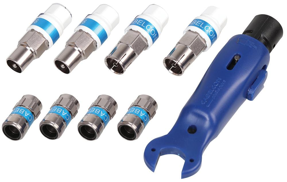 WEBRO Connector Kits WF100/RG6 IEC-F KIT SELF-INSTALL CONNECTOR KIT, COAX/F TYPE WEBRO 3459463 WF100/RG6 IEC-F KIT