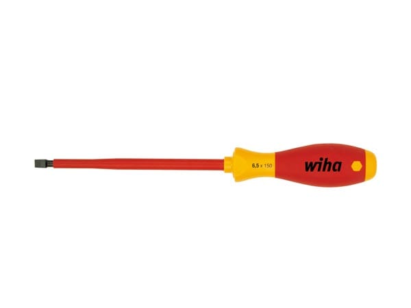 WH00826 Wiha Schroevendraaier SoftFinish electric sleufkop (00826) 5,5 mm x 125 mm