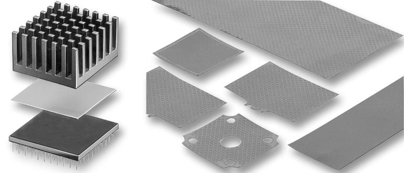 FISCHER ELEKTRONIK Thermally Conductive Material WLFT 404 24.5 X 27.7 THERMALLY CONDUCTIVE FOIL, ADHESIVE FISCHER ELEKTRONIK 4695525 WLFT 404 24.5 X 27.7