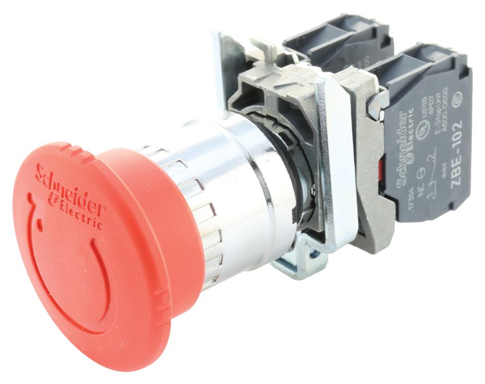 SCHNEIDER ELECTRIC Emergency Stop XB4BS8444 EMERGENCY STOP SWITCH, DPST-NC, 120VAC SCHNEIDER ELECTRIC 2780587 XB4BS8444