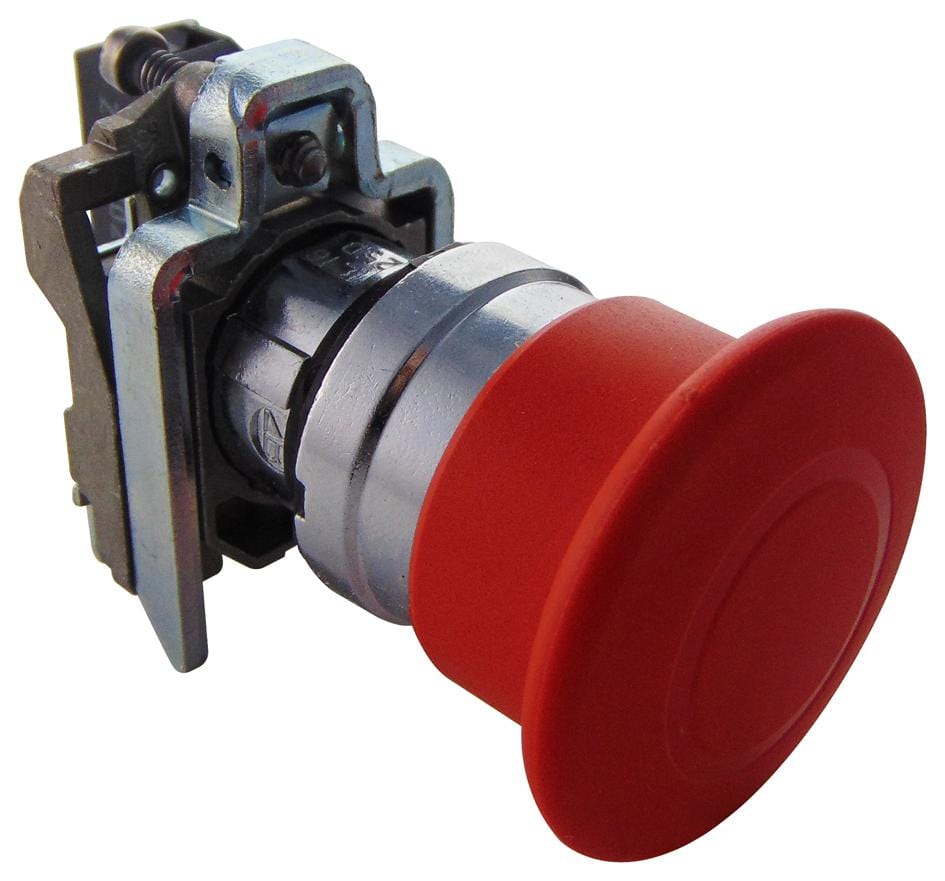 SCHNEIDER ELECTRIC Emergency Stop XB4BT842 EMERGENCY STOP SWITCH, SPST-NC, 120VAC SCHNEIDER ELECTRIC 2614822 XB4BT842