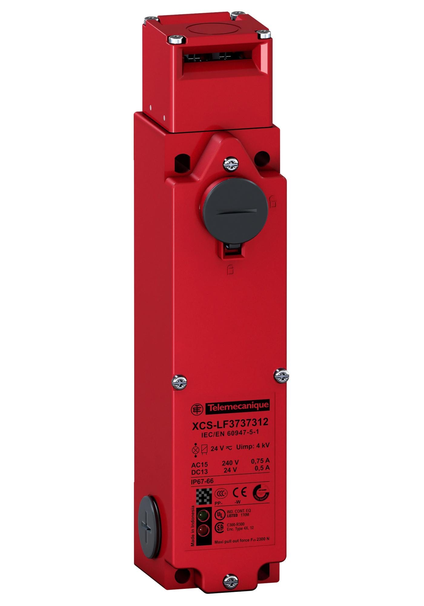 TELEMECANIQUE SENSORS Safety interlock XCSLF3737342 SAFETY SW, DPST-NC/SPST-NO, 0.75A, 240V TELEMECANIQUE SENSORS 3130637 XCSLF3737342