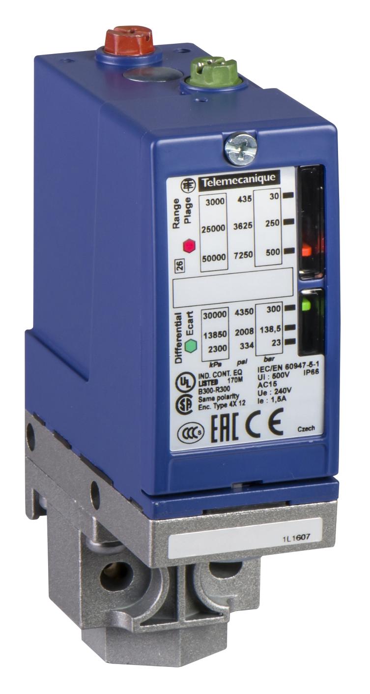 TELEMECANIQUE SENSORS Switches XMLB500N2S11 PRESSURE SWITCH, SPST-CO, 500BAR, PANEL TELEMECANIQUE SENSORS 3131100 XMLB500N2S11
