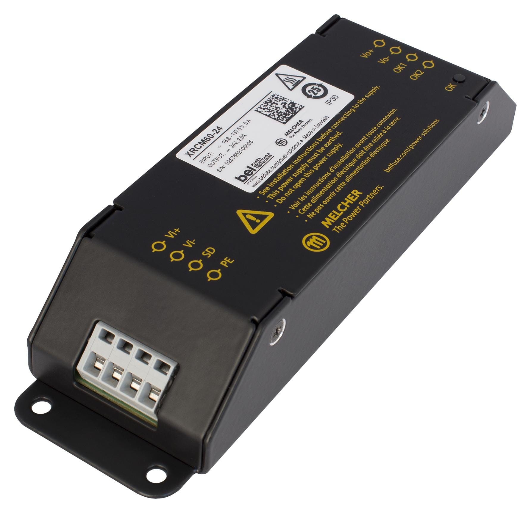 BEL POWER SOLUTIONS Modules / DIN Rail / Front End XRCM60-15 DC-DC CONVERTER, 15V, 4A BEL POWER SOLUTIONS 3499676 XRCM60-15