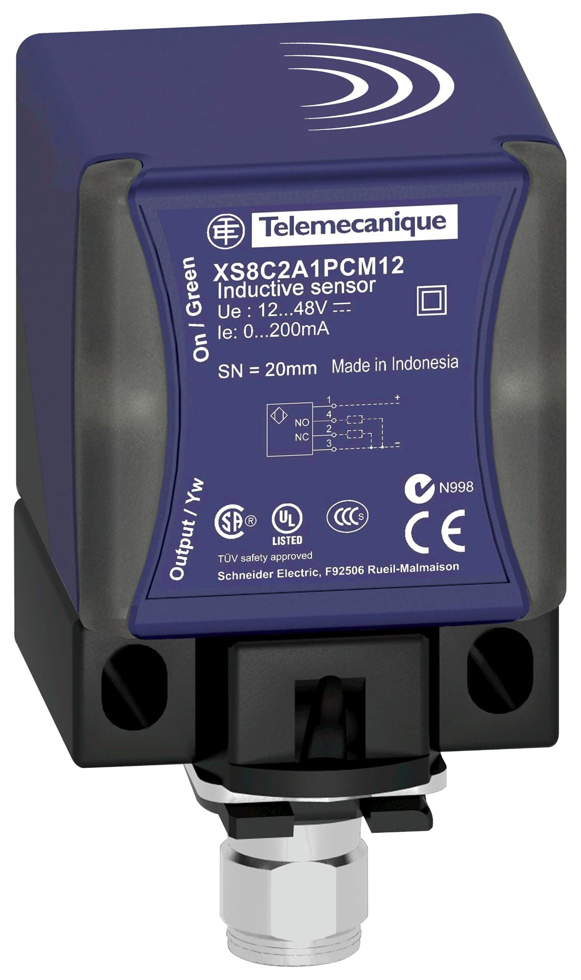 TELEMECANIQUE SENSORS Inductive XS7C2A1PAM12 INDUCTIVE PROXIMITY SENSOR, 15MM, 24V TELEMECANIQUE SENSORS 3131339 XS7C2A1PAM12