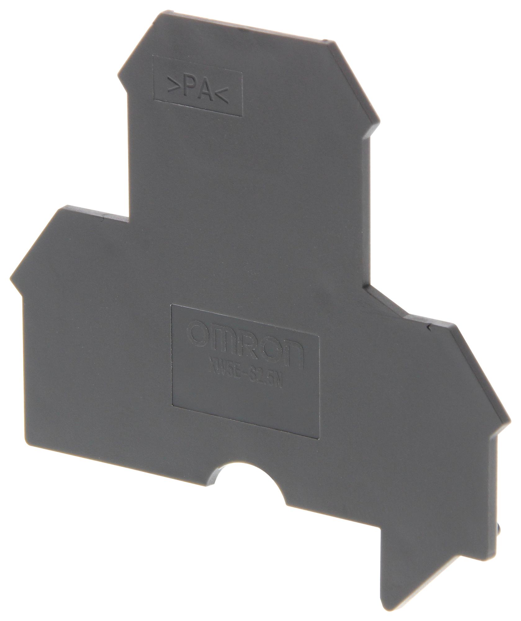 OMRON Terminal Block Accessories XW5E-S2.5N END COVER, DIN RAIL TERMINAL BLOCK OMRON 2578851 XW5E-S2.5N